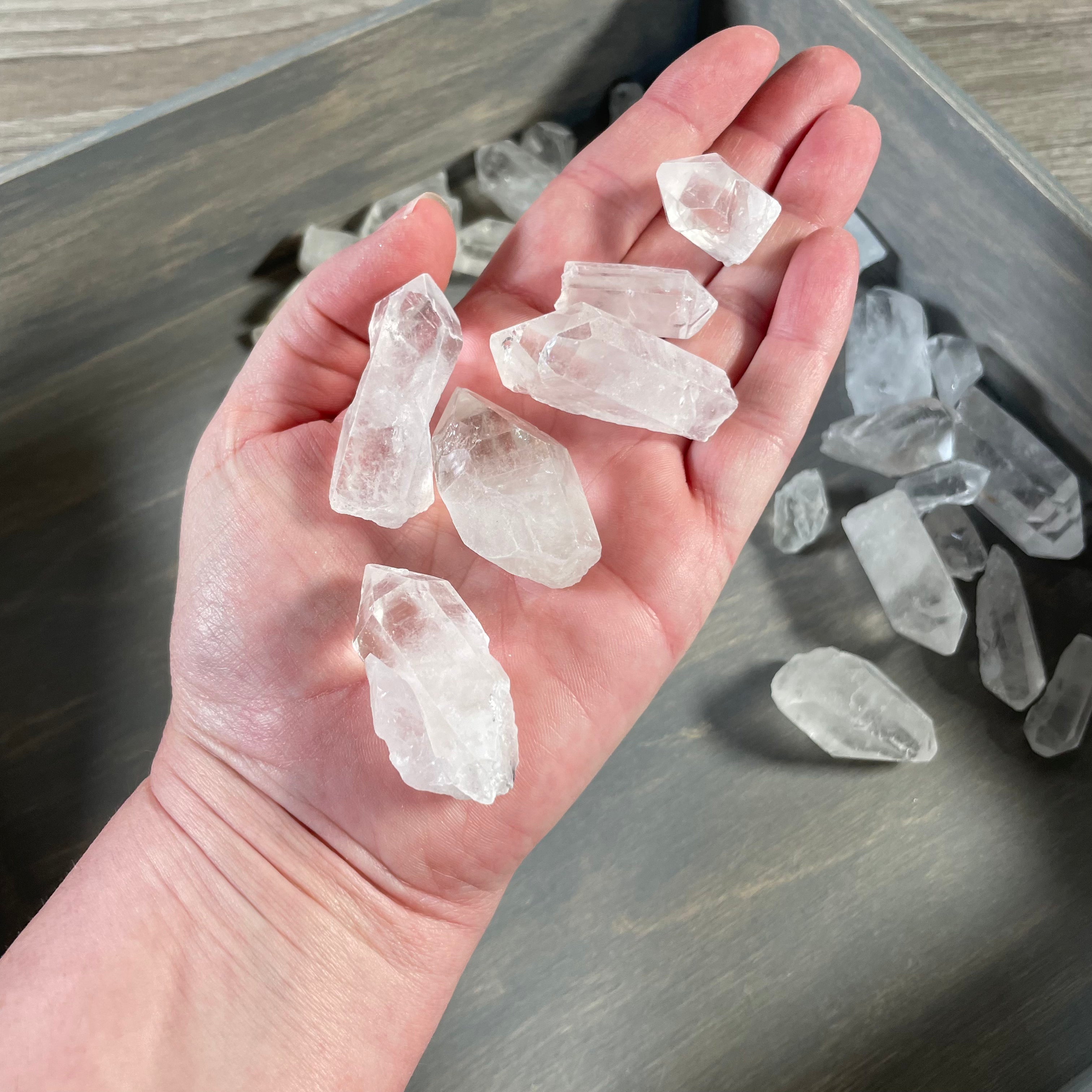 Clear Quartz Points 1 Pound Lot