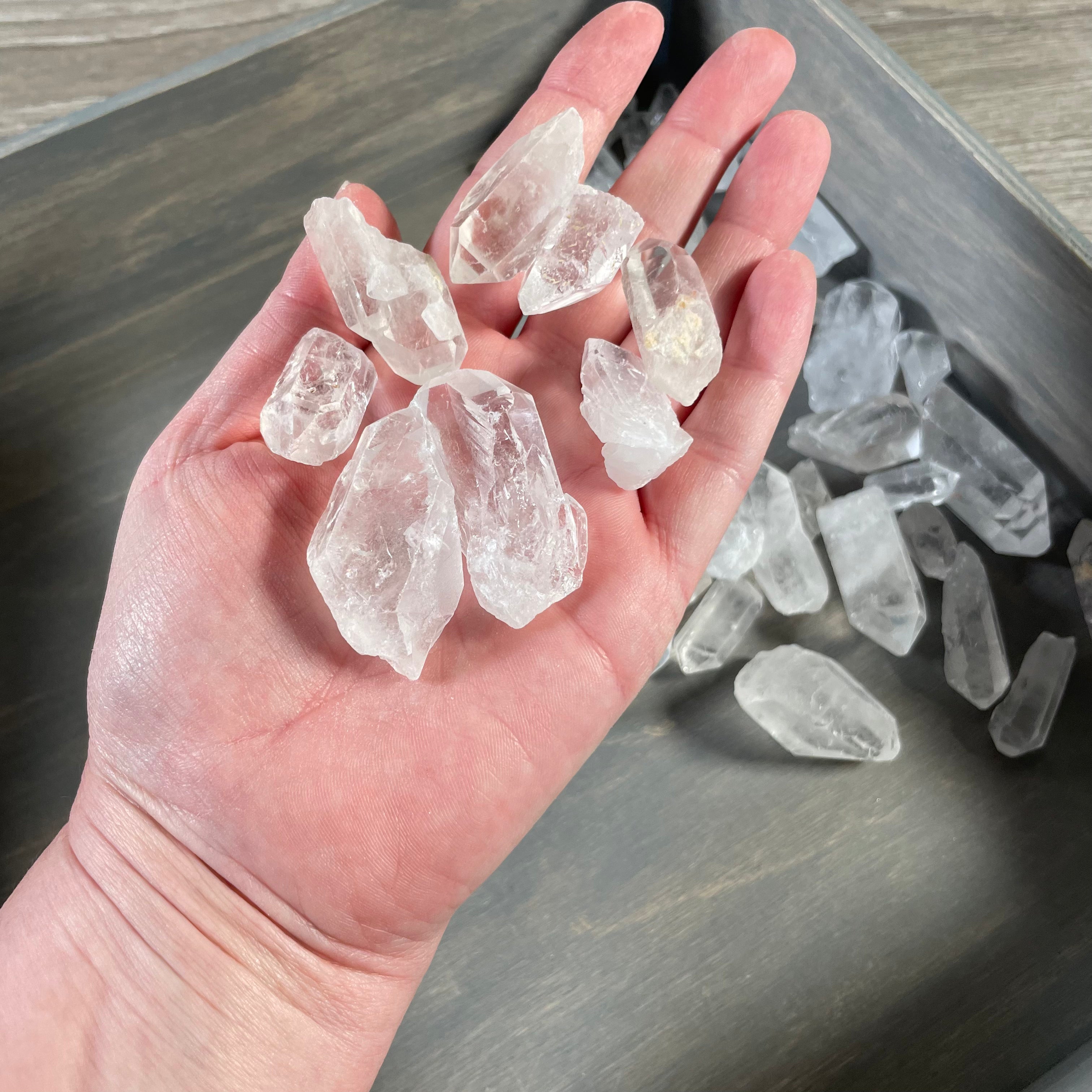 Clear Quartz Points 1 Pound Lot