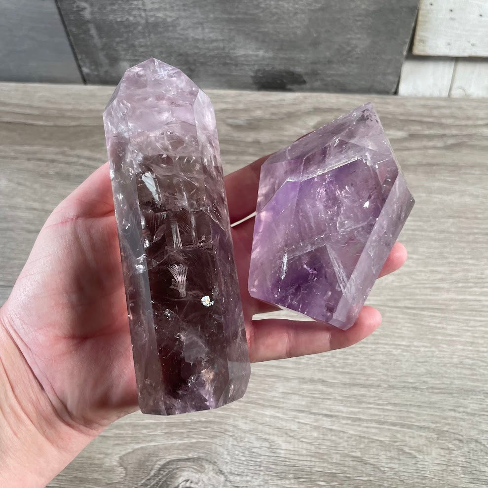 Wholesale gemstone obelisk points from Brazil for crystal displays and boutique inventory