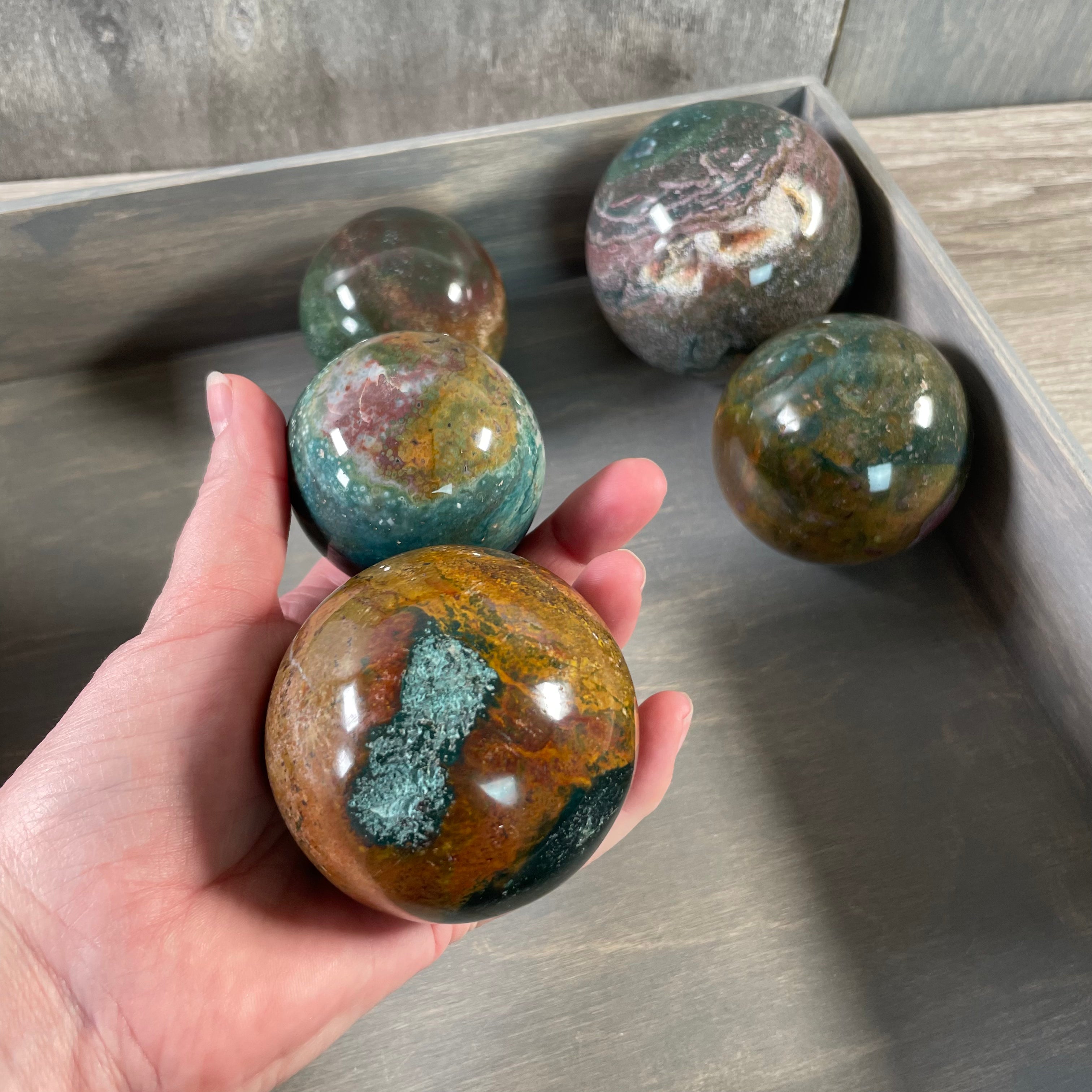 Madagascar Gemstone Spheres 5 Pound Lot