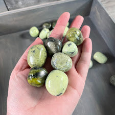peruvian serpentine with magnetite tumbled stones wholesale