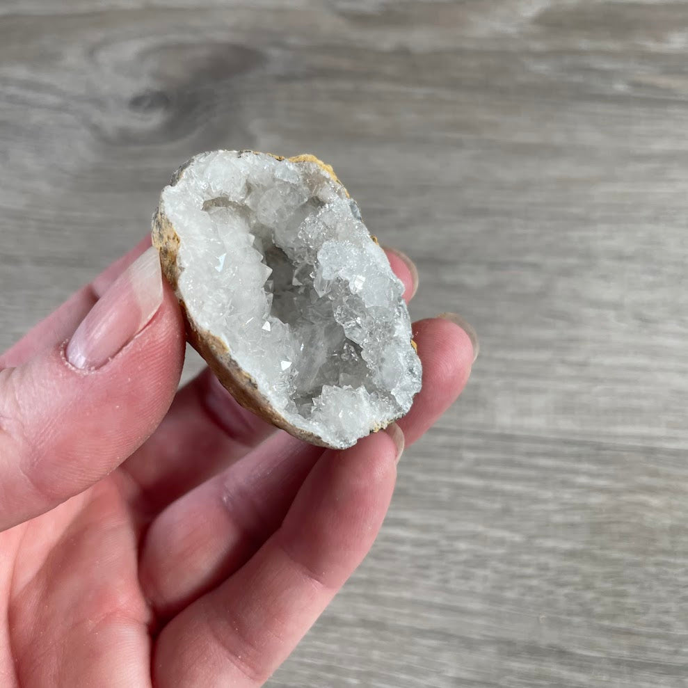 natural quartz geode cluster mineral display