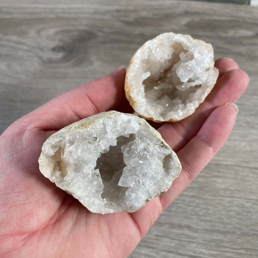 Moroccan crystal geode interior quartz points for gift shops