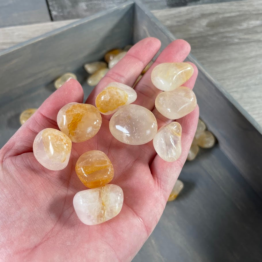Golden Healer Quartz bulk stones perfect for crystal grids and retail display