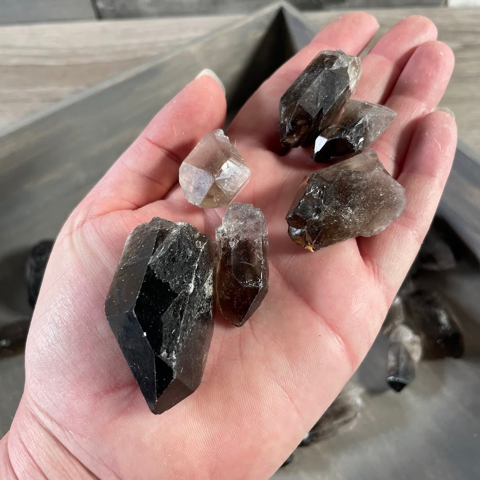 smoky quartz meditation crystal points for crystal shops