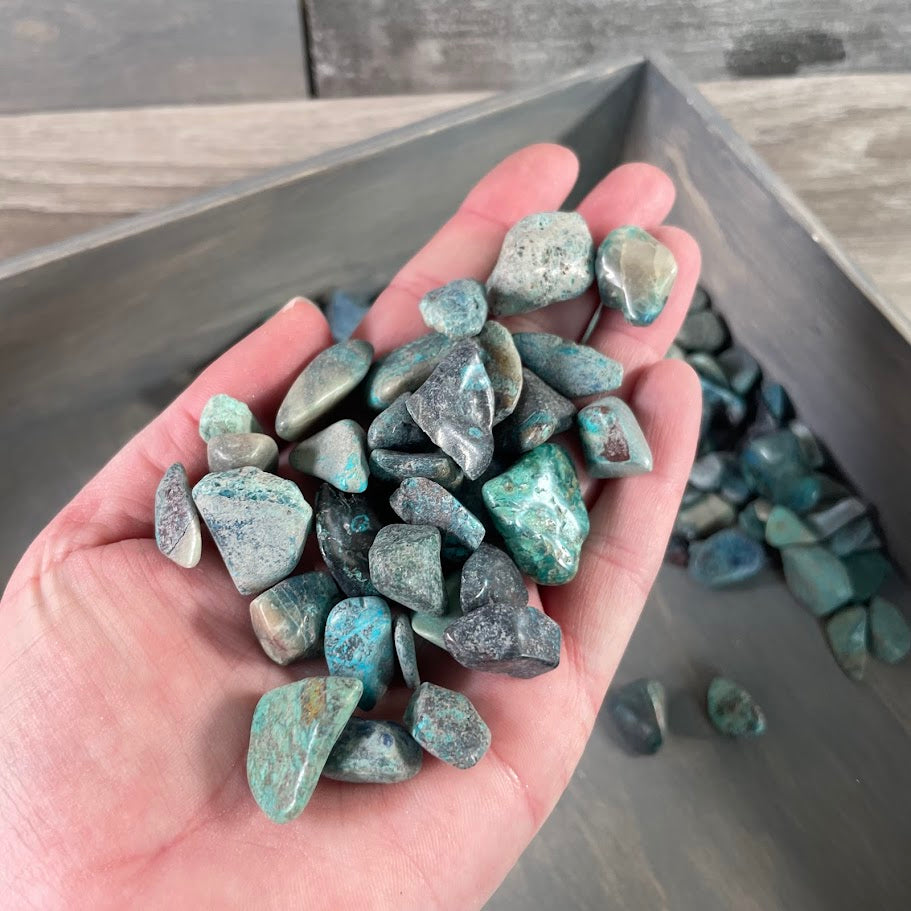 chrysocolla tumbled stones bulk lot wholesale