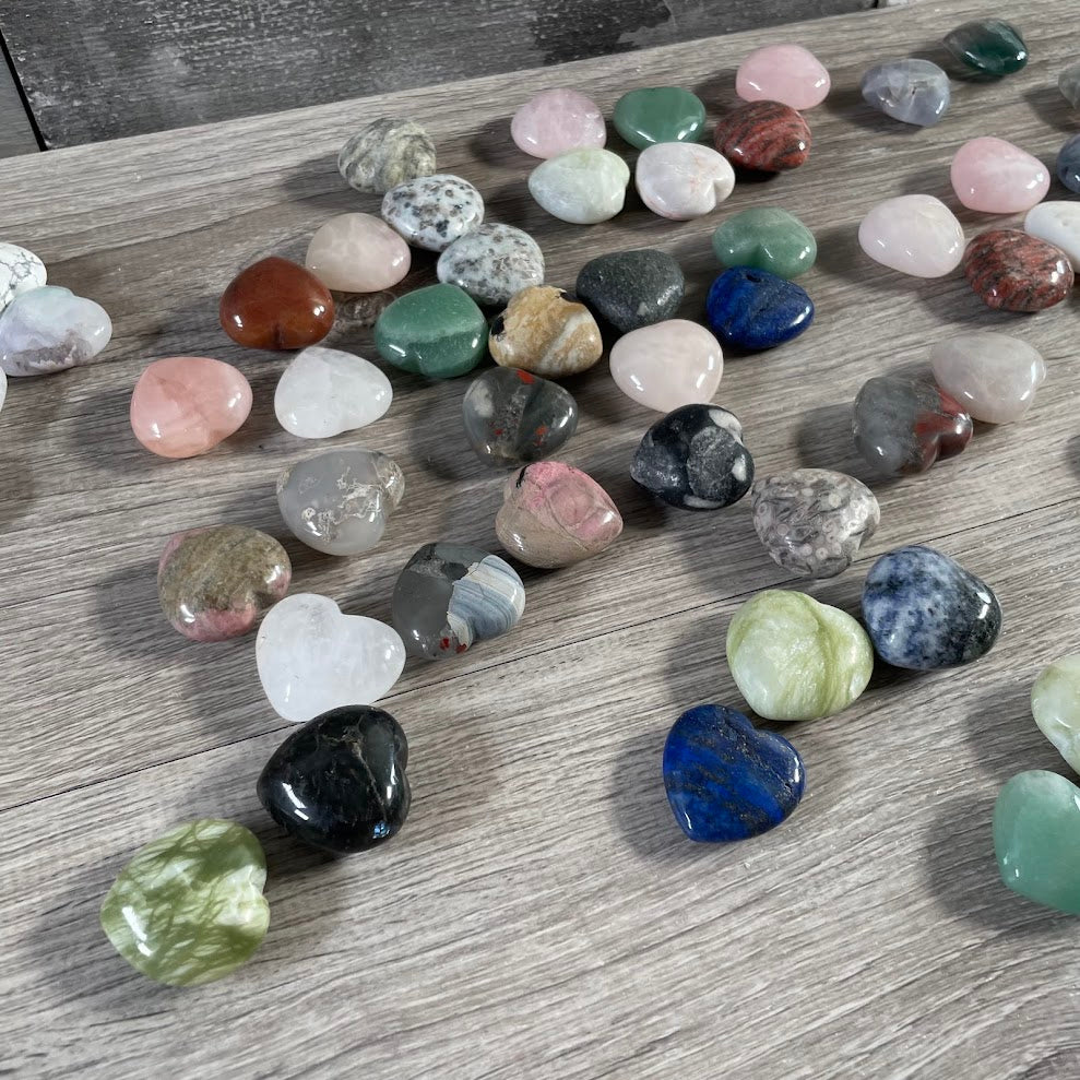 Wholesale assorted gemstone hearts bulk wholesale