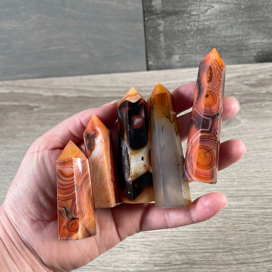 Gemstone Obelisk 1-2 oz | Small Crystal Tower, Grids & Decor