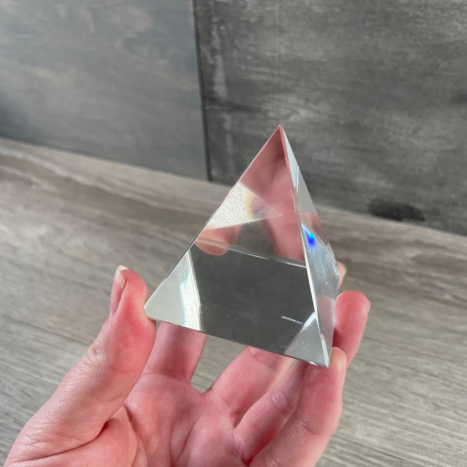 Glass 2 inch Pyramid