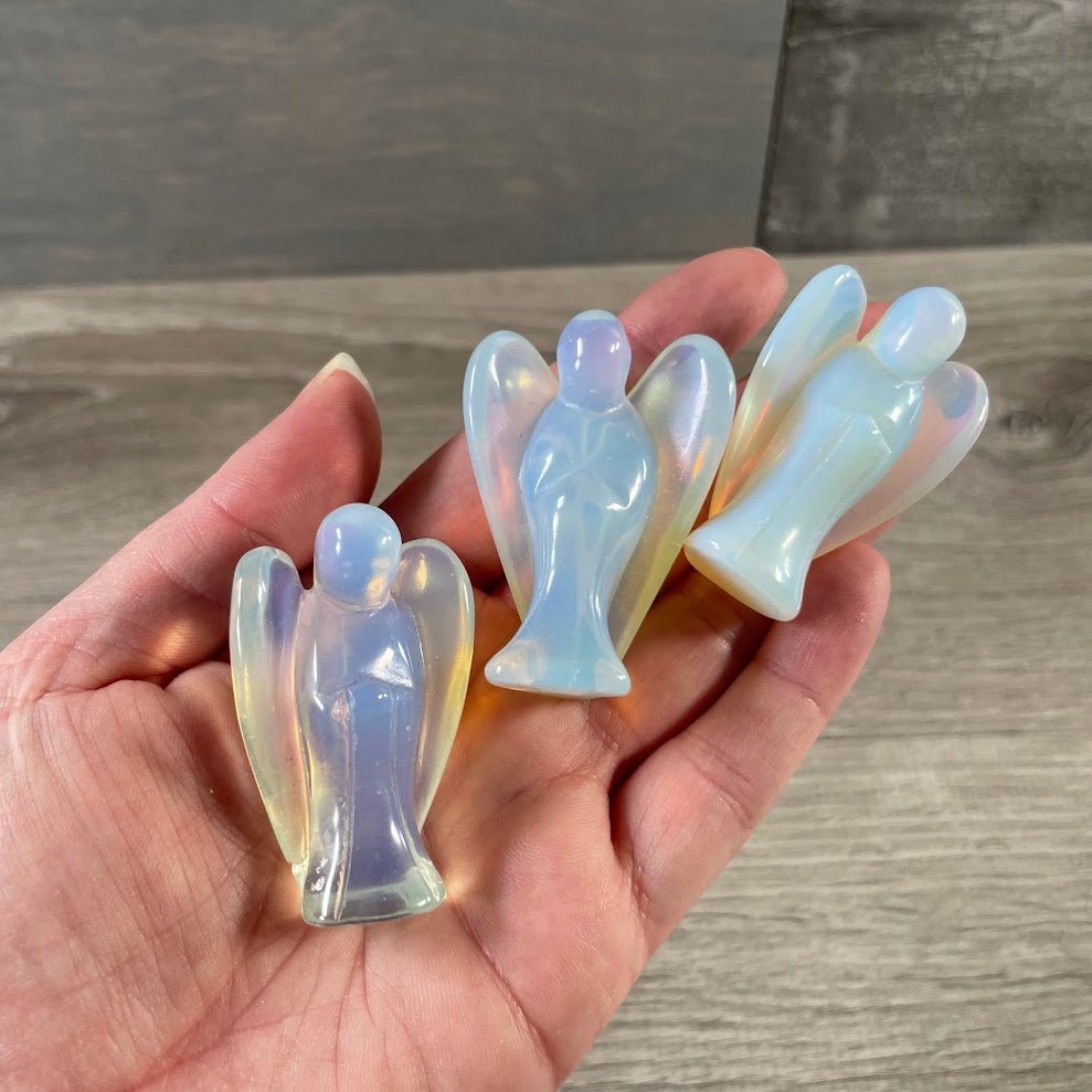 Gemstone Angel Figurine Medium - Gift Shops & Crystal Shops