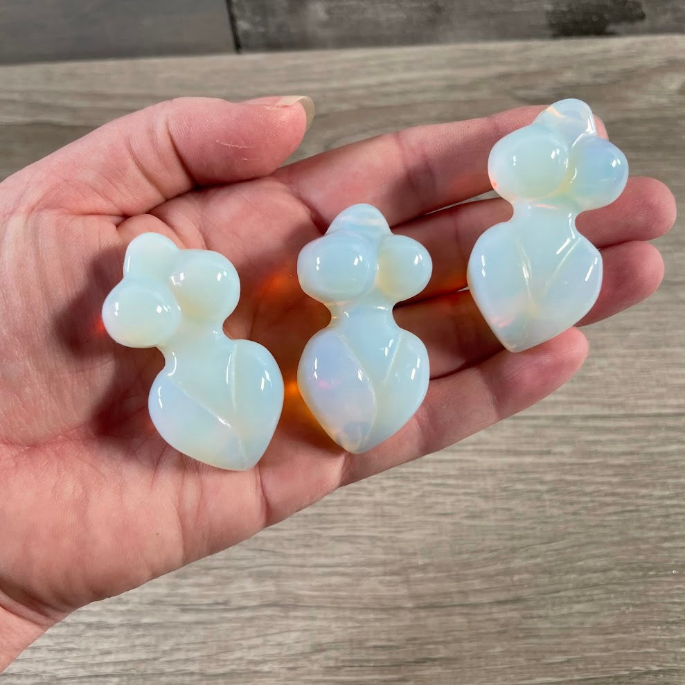 Opalite wholesale crystal goddess figurines for spiritual boutiques, altar displays, and gift shops