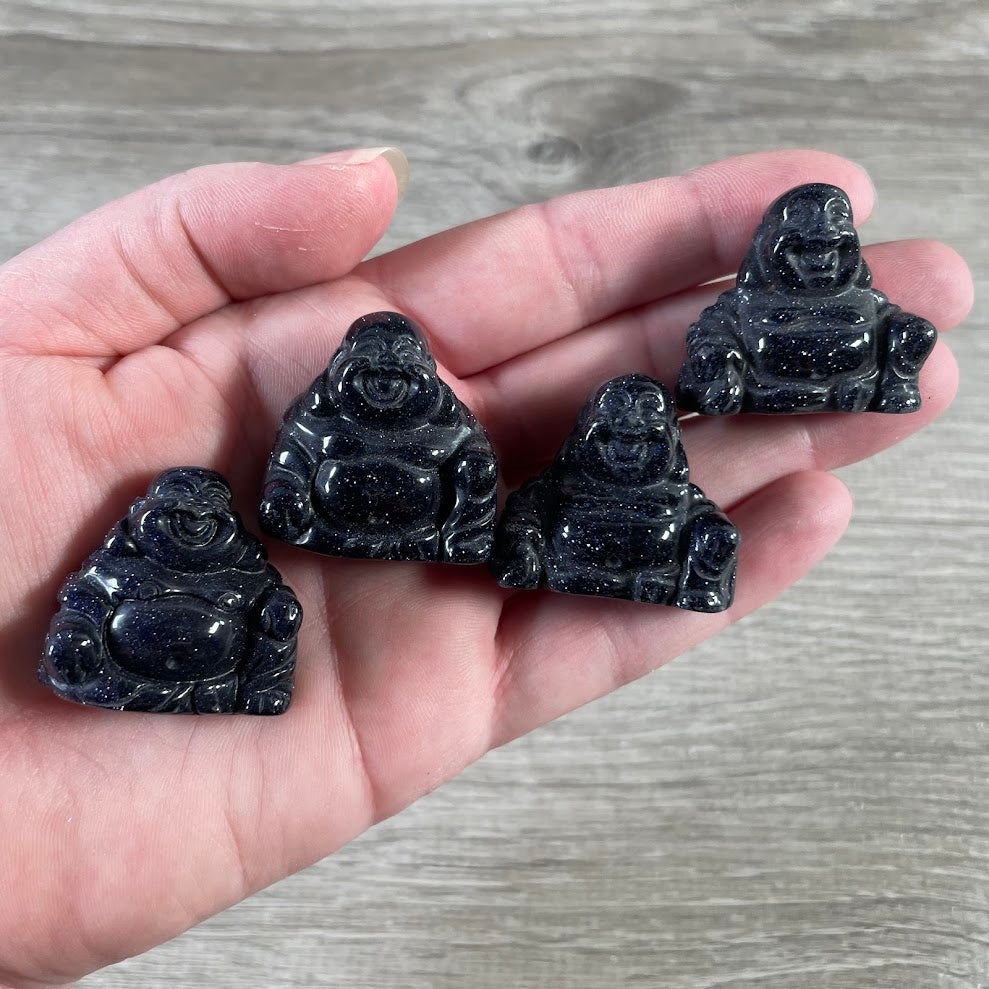 Gemstone Happy Buddha Figurines for Crystal Shops
