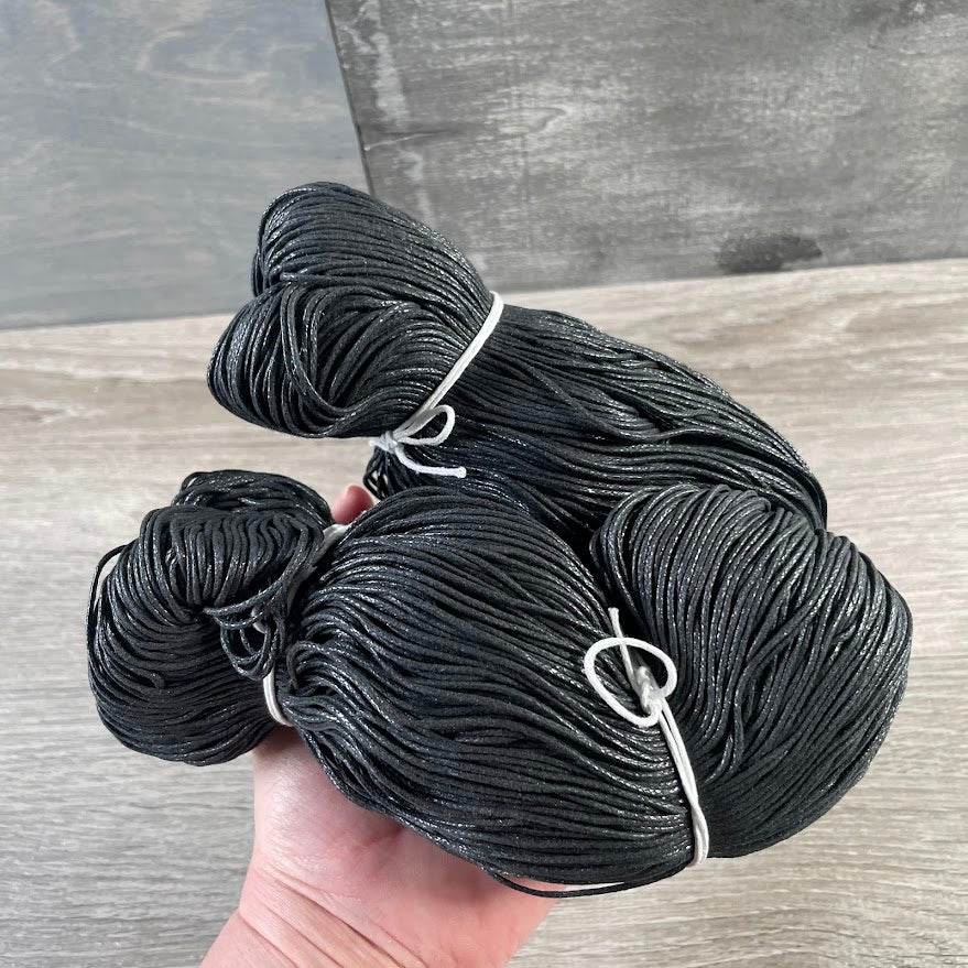 Black Jewelry Cord for Necklace Making – Bulk Lot