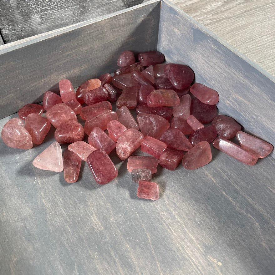 strawberry quartz bulk crystals for resale