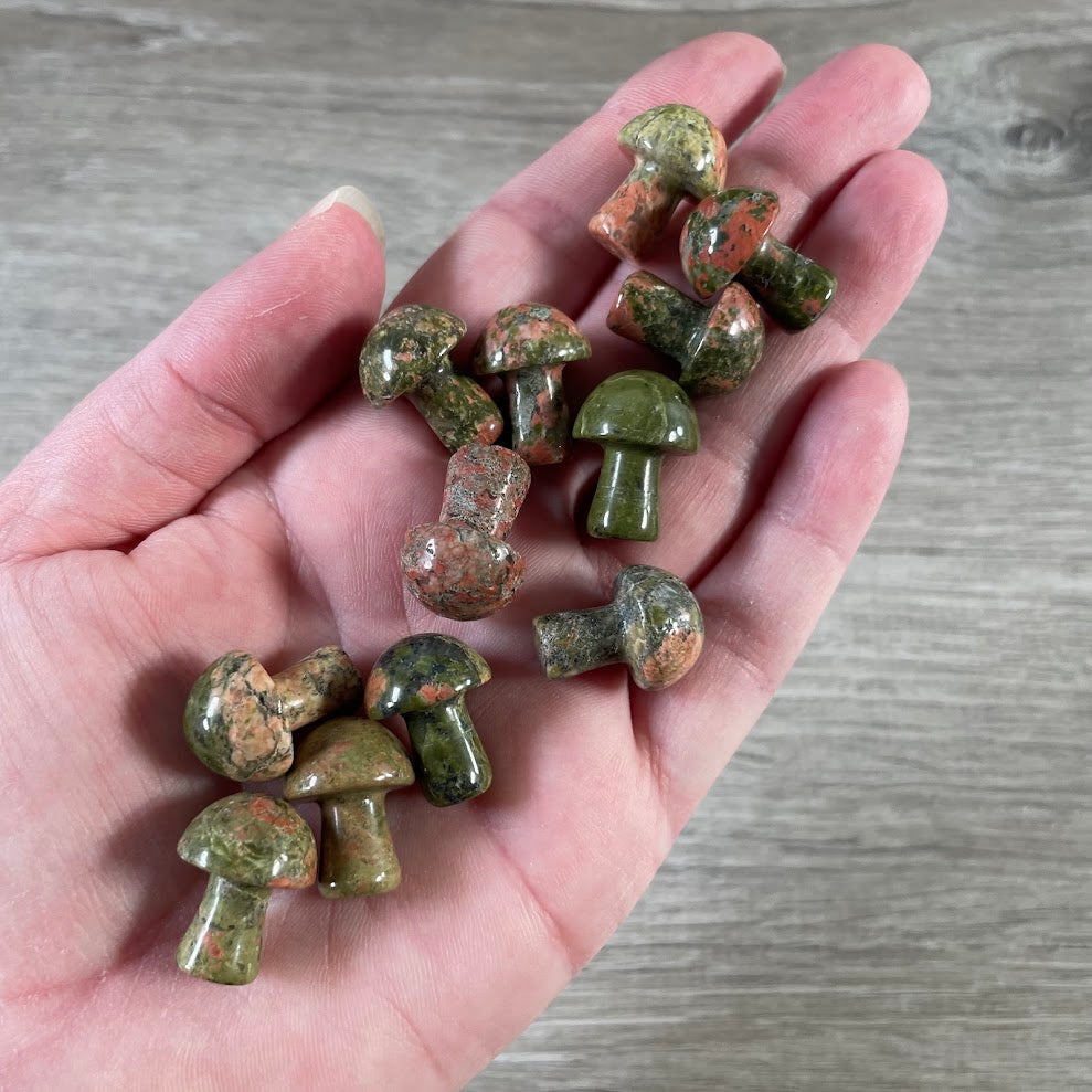 Small Gemstone Mushrooms for Crystal and Gift Shops