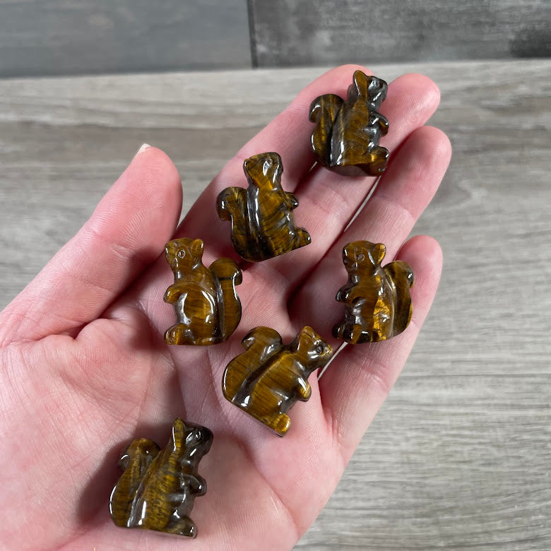 tiger eye wholesale gemstone animals squirrel