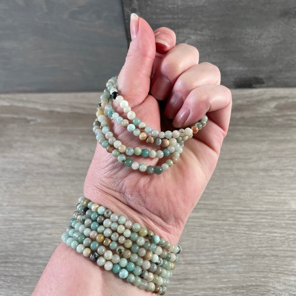 Bracelets Gemstone Bead 4mm -  Crystal Shops & Gift Retailers