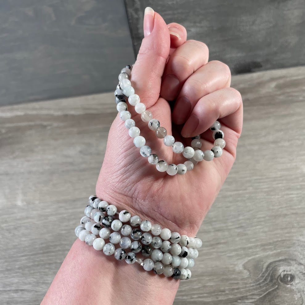 Gemstone Beaded Stretch Bracelets 6mm  – Bulk Jewelry