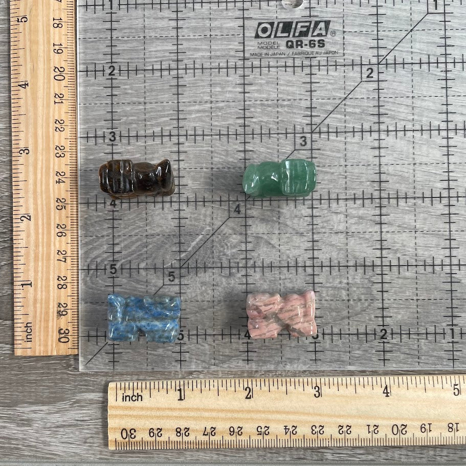 Gemstone Dragon Figurines – Small Assorted Crystal Statues for Wholesale