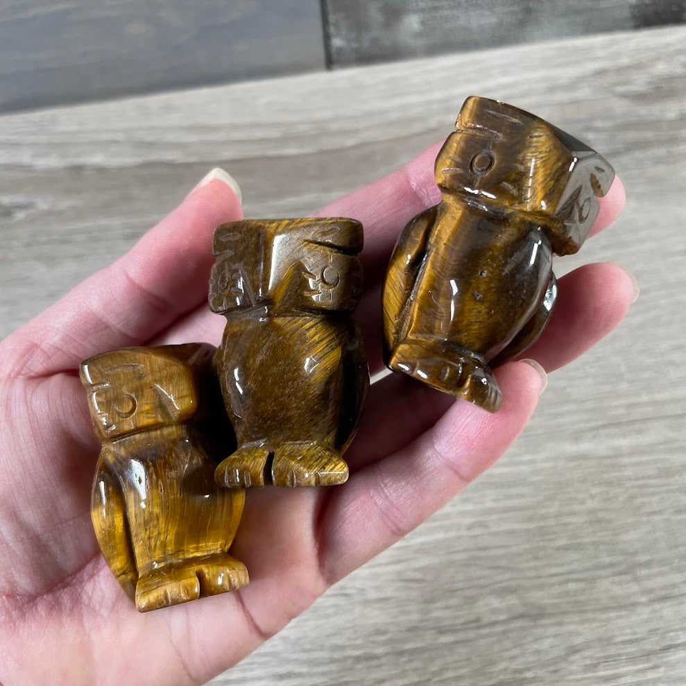 Tiger eye carved medium figurine bulk wholesale