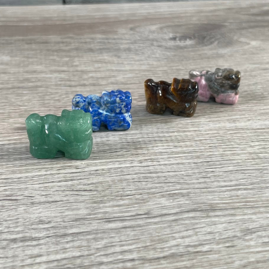 Gemstone Dragon Figurines – Small Assorted Crystal Statues for Wholesale