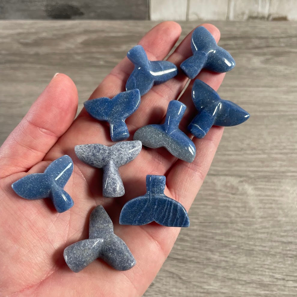 Gemstone Whale Tail or Mermaid Tail Figurine for Gift Shops