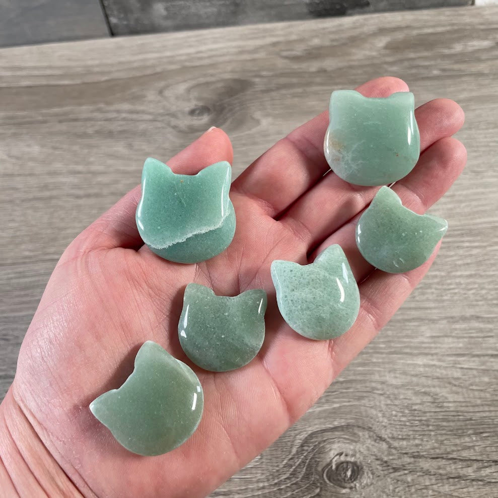 aventurine pocket size crystal animal carvings