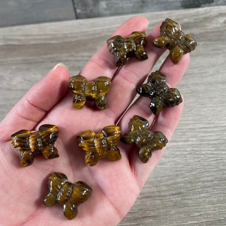 Butterfly Gemstone Figurine Small Hand-Carved Crystal Sculpture Wholesale