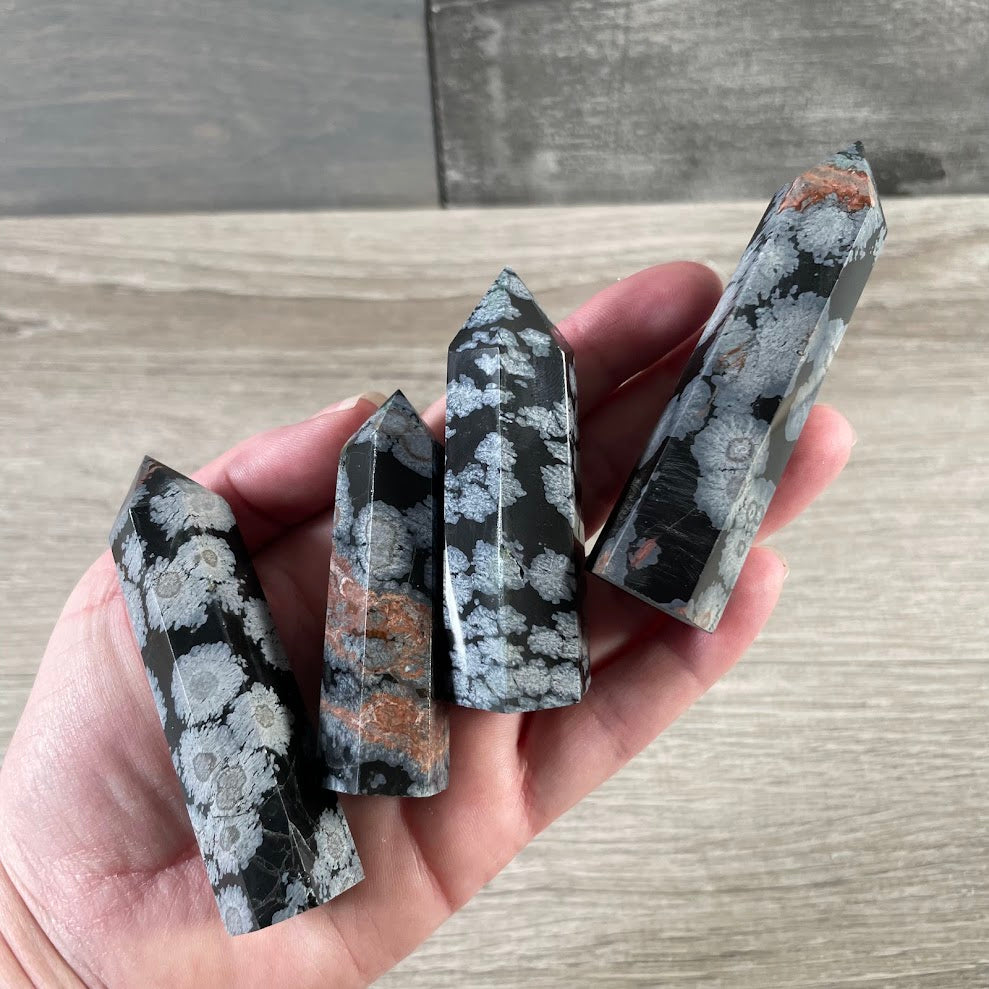 Gemstone Obelisk 1-2 oz | Small Crystal Tower, Grids & Decor