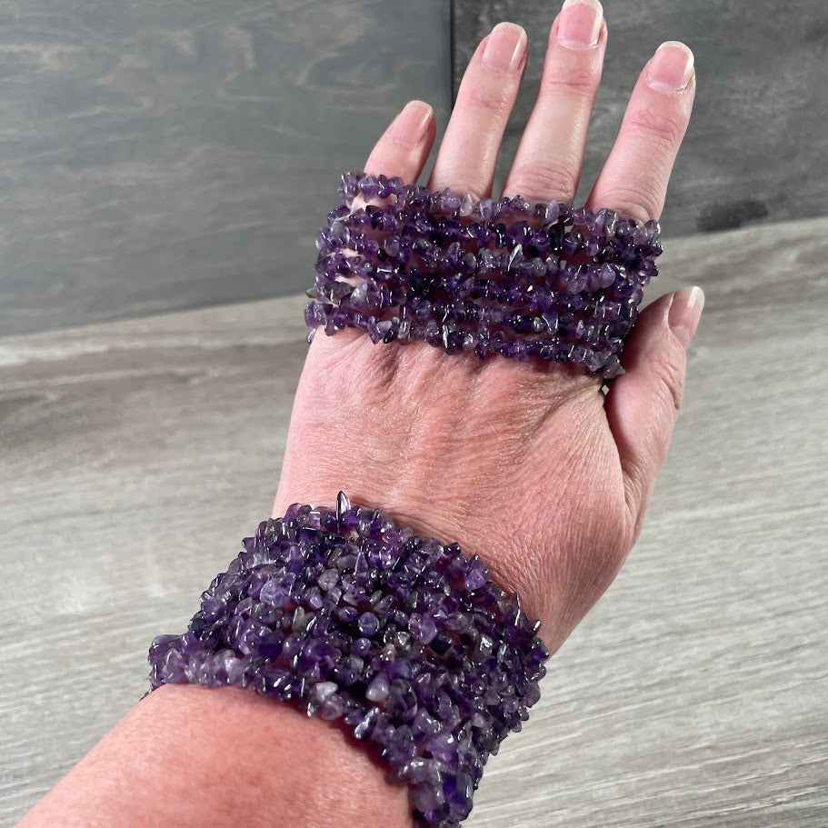 Gemstone Chip Bracelets – Premium Stones Crystal Jewelry