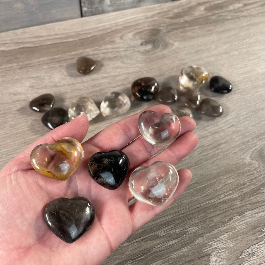Smoky Quartz wholesale crystal hearts
