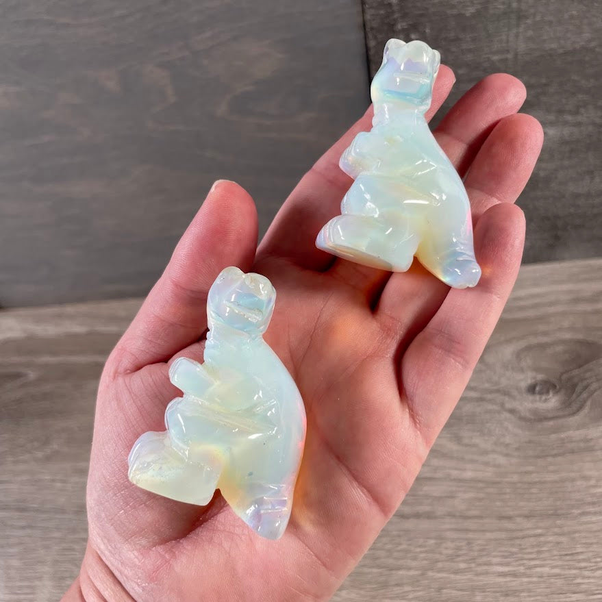 Opalite Prehistoric animal dinosaur figurine for collectors and children’s gifts