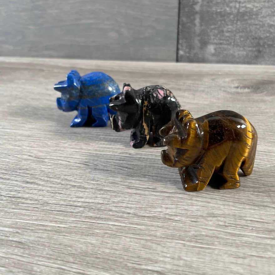 Triceratops crystal figurines gift shop supply