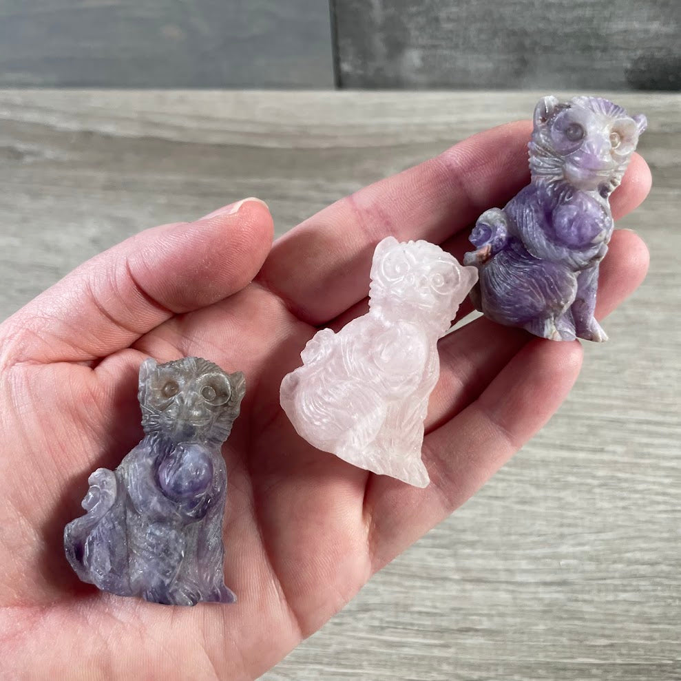 wholesale crystal monkey figurines small gemstone animals