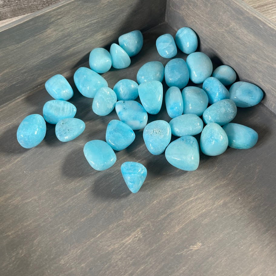 Hemimorphite tumbled stone distributor