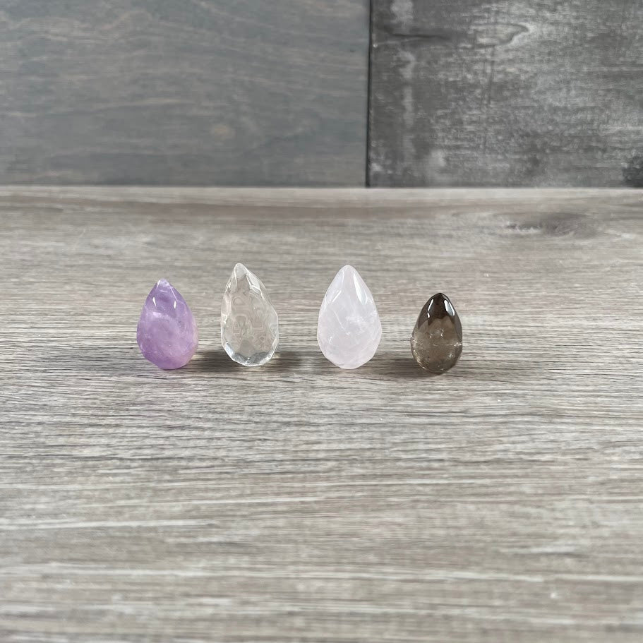 Mini Faceted Gemstone Flames – Bulk Crystals for Resale