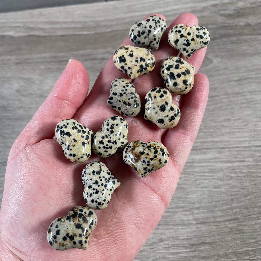 Gemstone Puffy Hearts 25mm  – Bulk Crystal Hearts for Gift