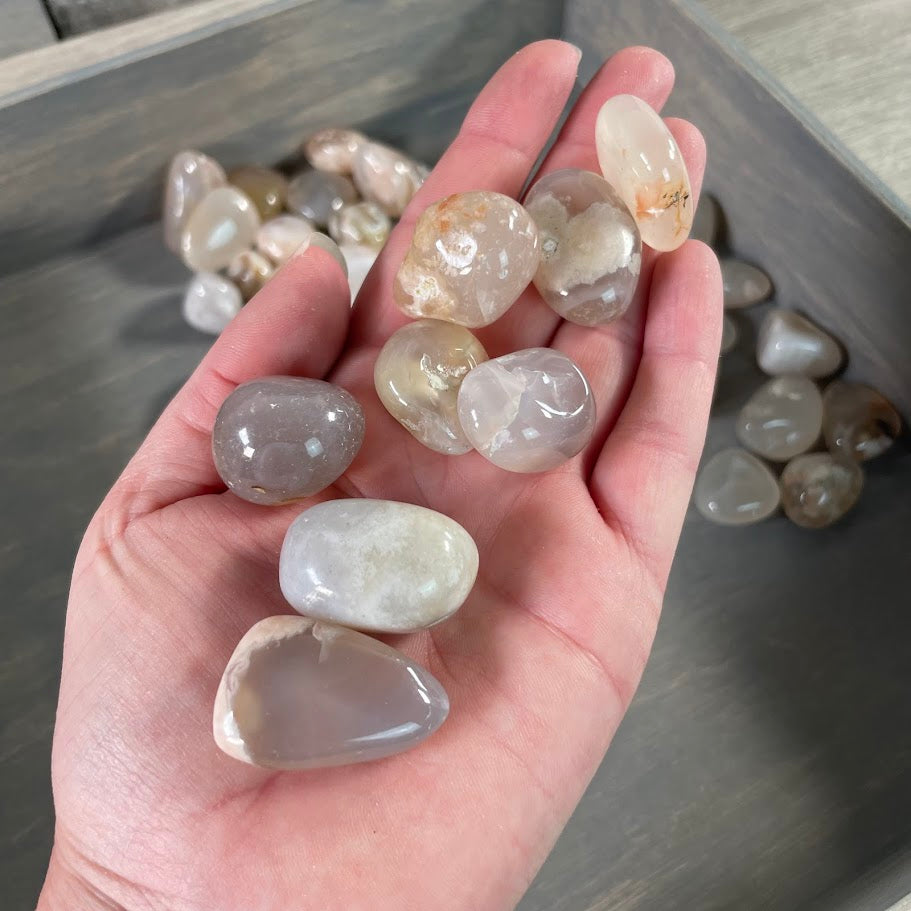 1 lb flower agate crystals for crystal shops