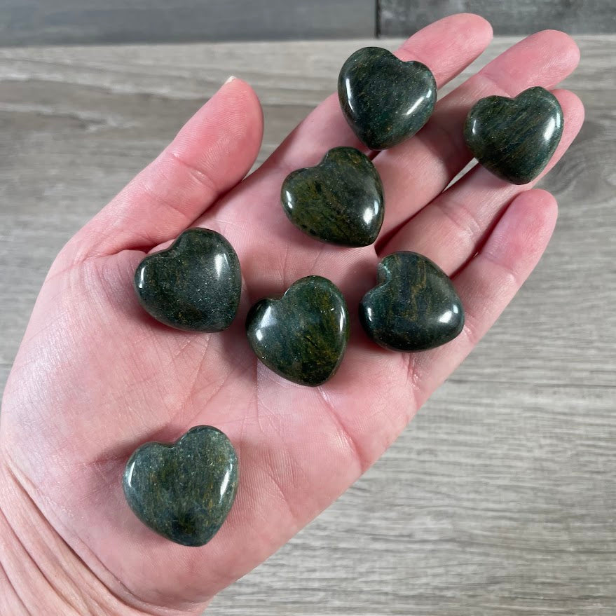 1-Inch Puffy Gemstone Pocket Heart – Bulk Wholesale Crystals