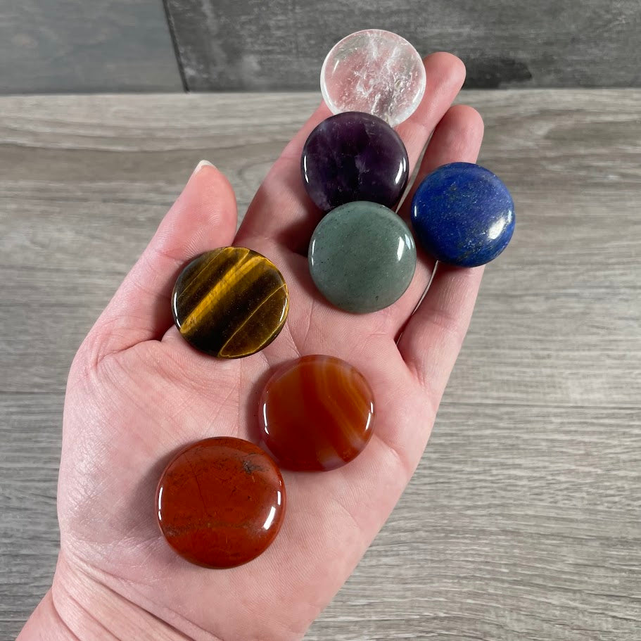 Gemstone Round Disks – Calibrated Crystal Display Stones