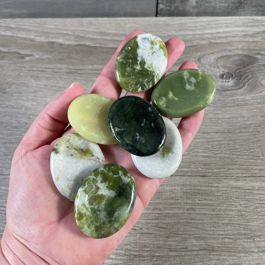 Oval Gemstone Worry Stones – Bulk Polished Pocket Crystals