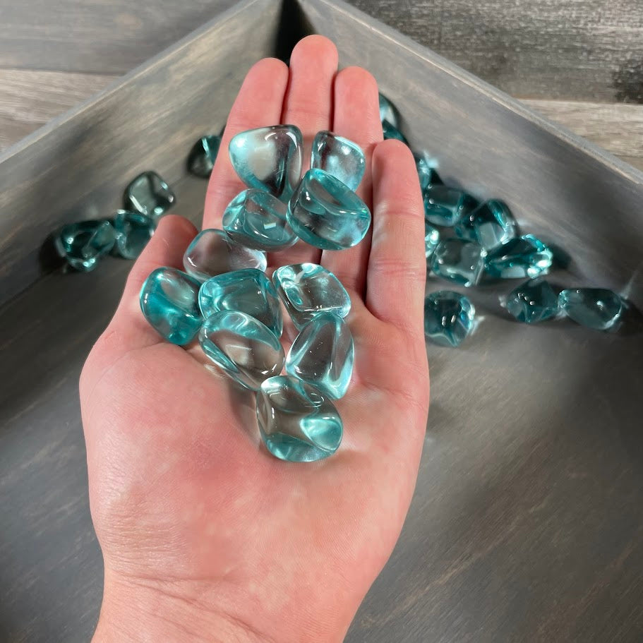 Blue Obsidian Tumbled Stones – 1 lb Bulk Lot for Crystal Shops