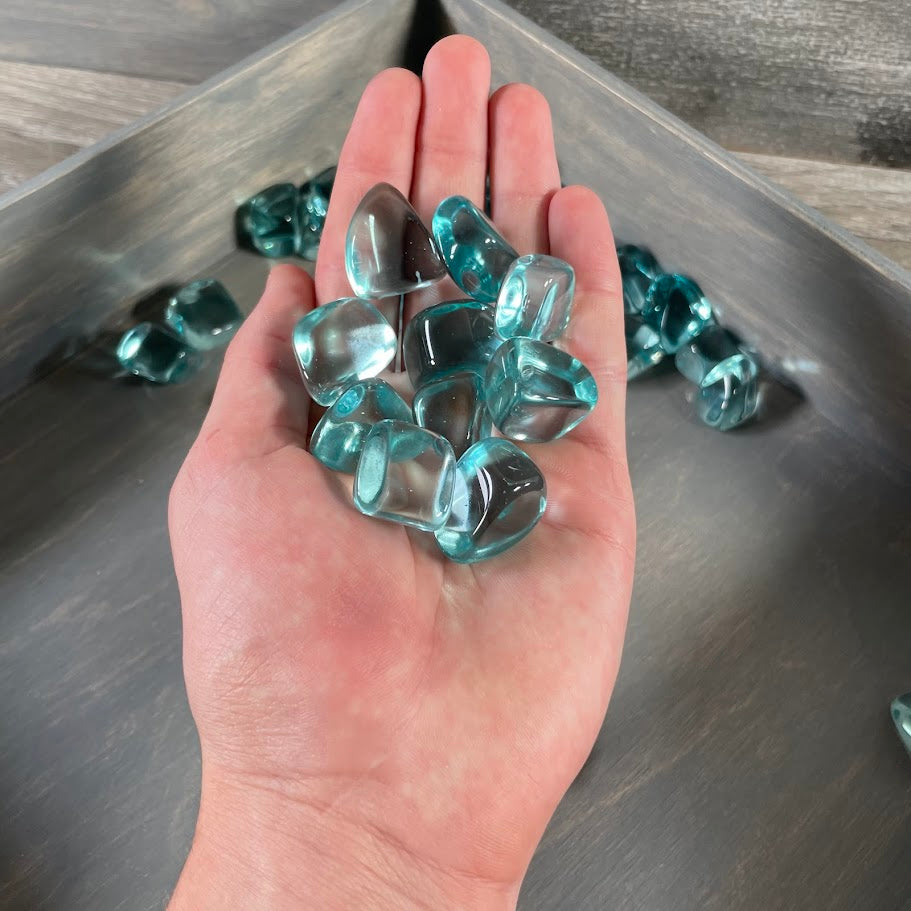 Blue Obsidian Tumbled Stones – 1 lb Bulk Lot for Crystal Shops