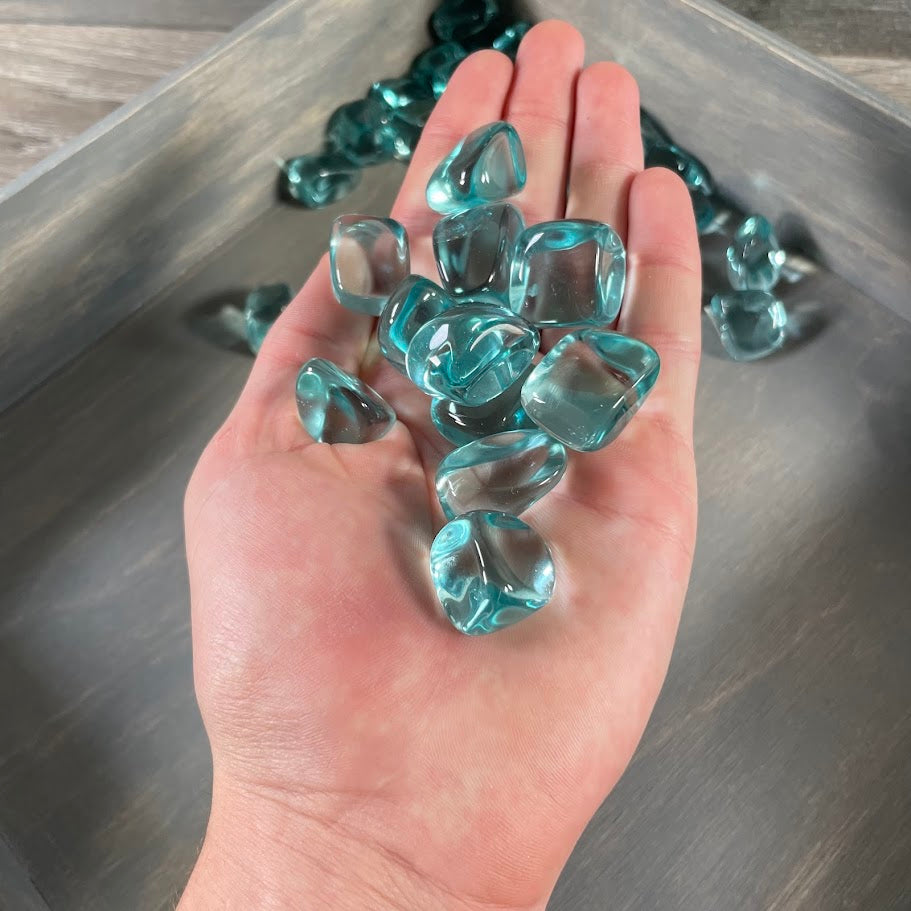 Blue Obsidian Tumbled Stones – 1 lb Bulk Lot for Crystal Shops