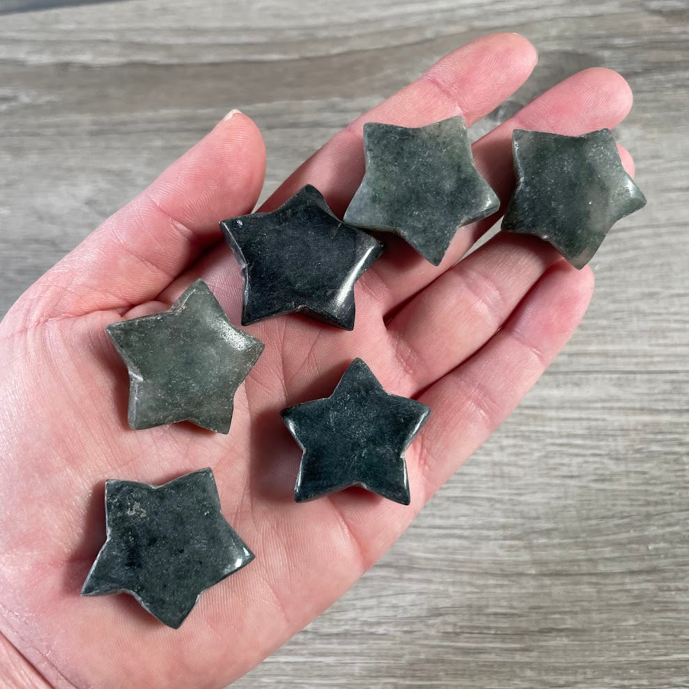 nephrite jade natural stone star shapes crystal gifts bulk