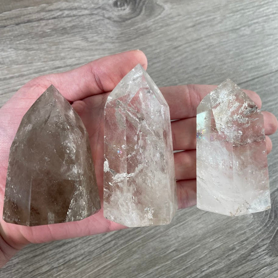 Brazilian Crystal Obelisks Wholesale by Ounce