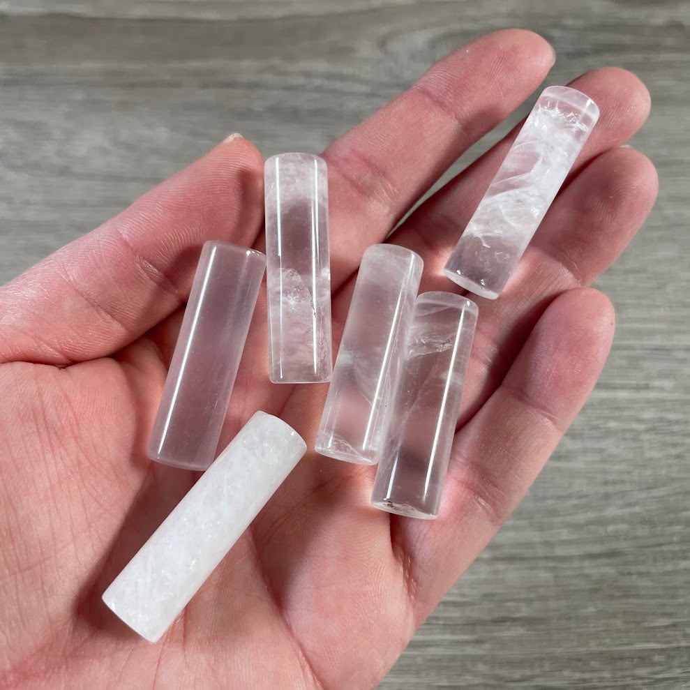 quartz polished crystal columns