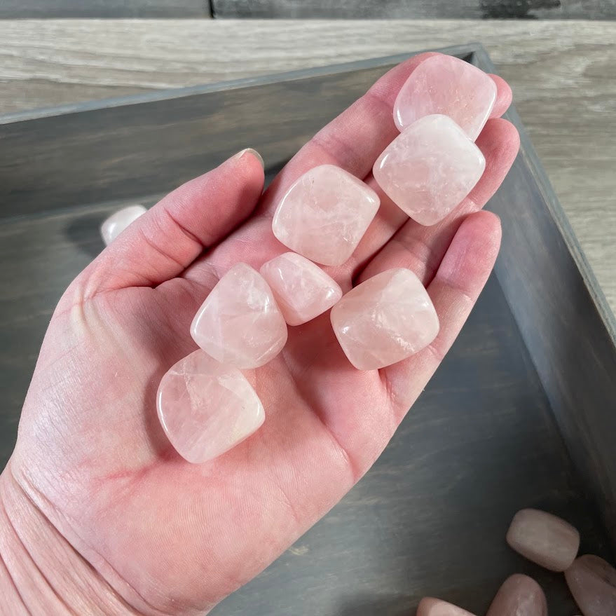 bulk rose quartz tumbled 1 pound lot