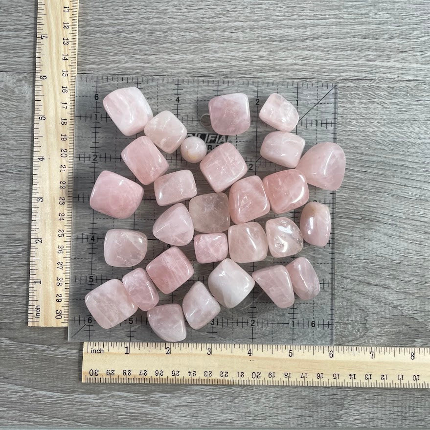 tumbled crystals bulk rose quartz