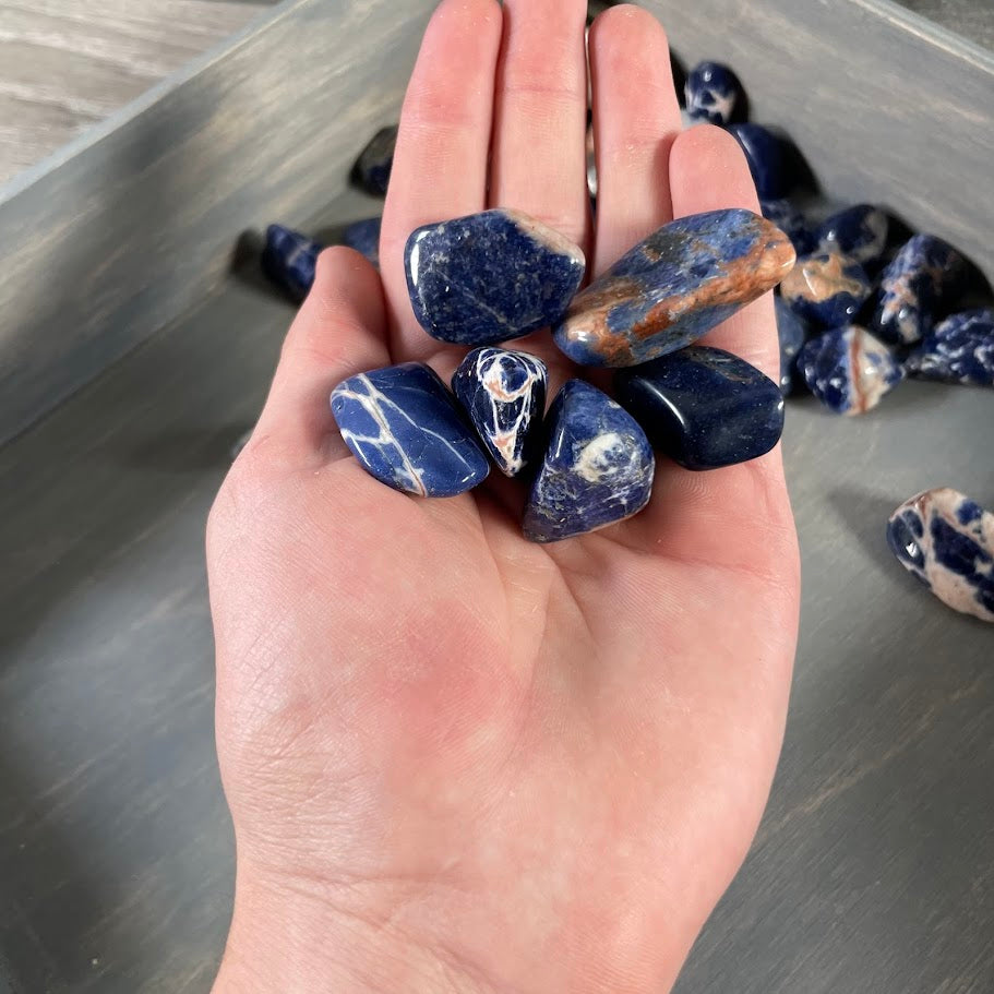 bulk sodalite tumbled stones 1 lb lot for metaphysical shops
